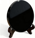 Black Obsidian Scrying Mirror Witch Altar Decor