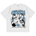 Men Tshirt Oversized Cotton Skulls Tees Y2K Tops Streetwear Goth Korean Fashion Short Sleeve Harajuku Graphic Aesthetic Clothing