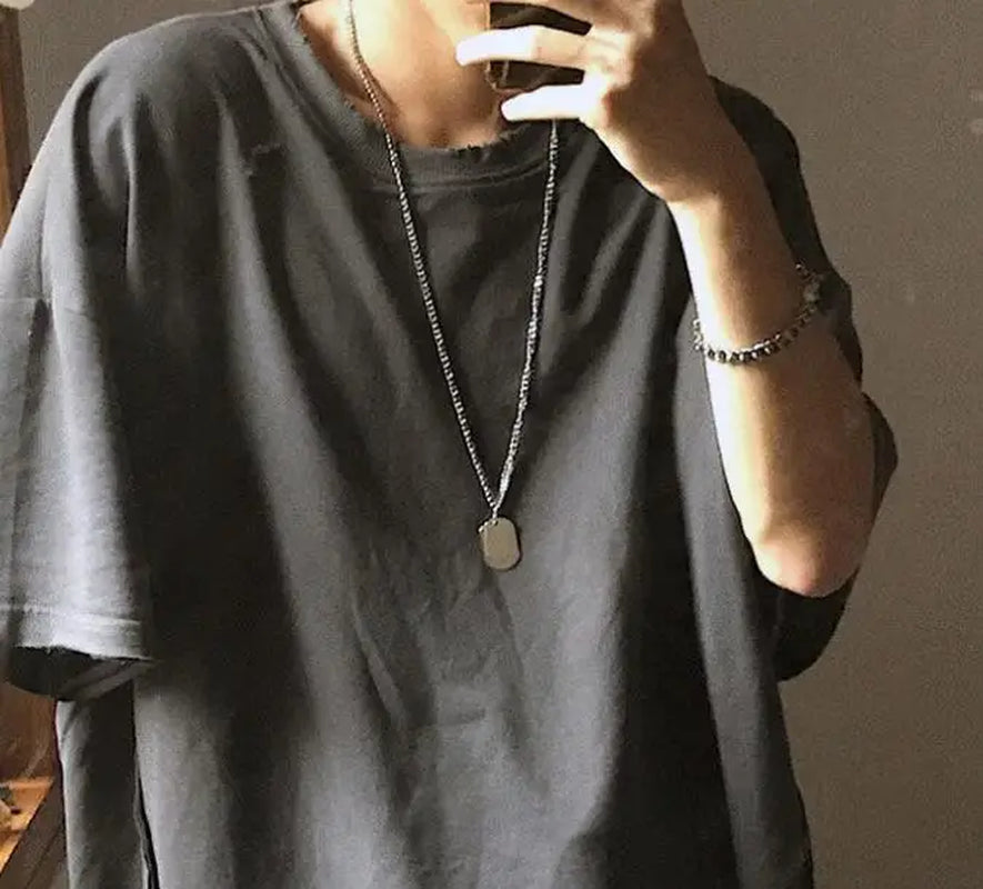 Multi-Layer Long Chain Necklace Punk Cross Pendant Necklace for Women Men Metal Chains Hip Hop Goth Jewelry Gifts Цепочка