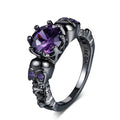 Goth Rings for Women Skeleton Punk Skull Ring Devil Wings Men'S Jewelry Vintage Gothic Accessories Halloween Party R623
