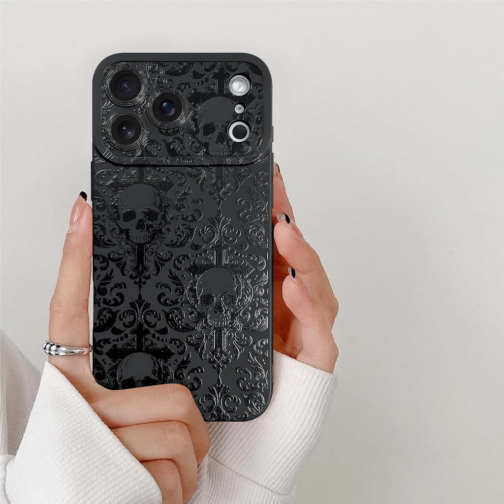 Goth Aesthetic Skull Cross Phone Case