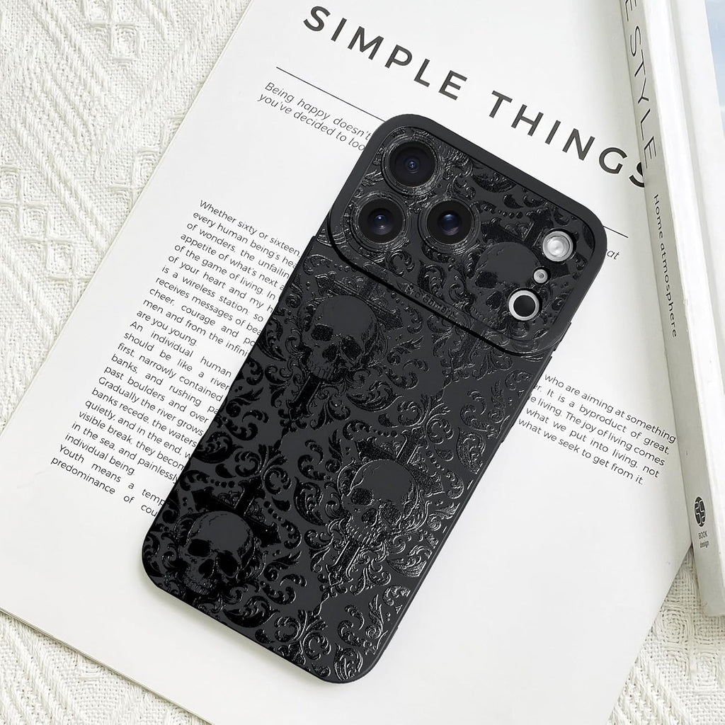 Goth Aesthetic Skull Cross Phone Case