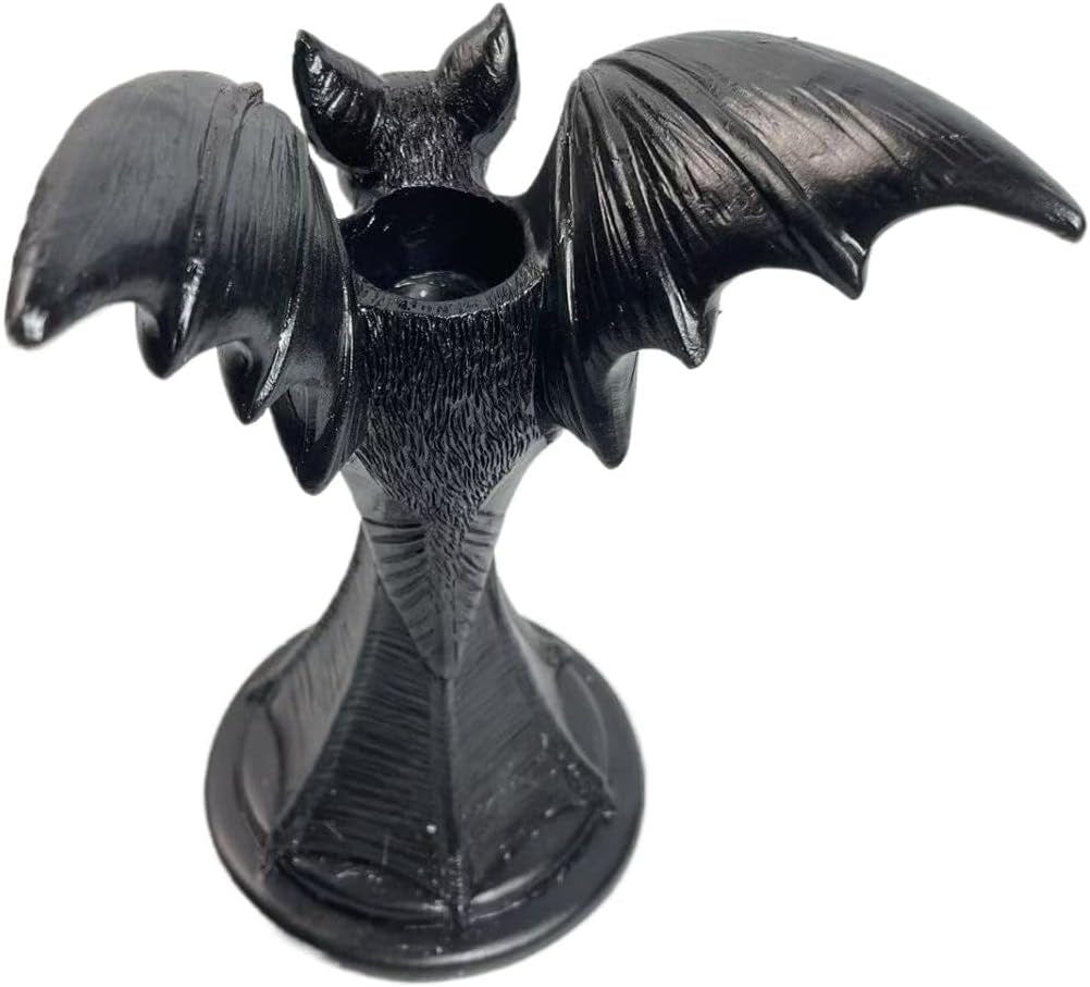 Gothic Decor Bat Halloween Candle Holder