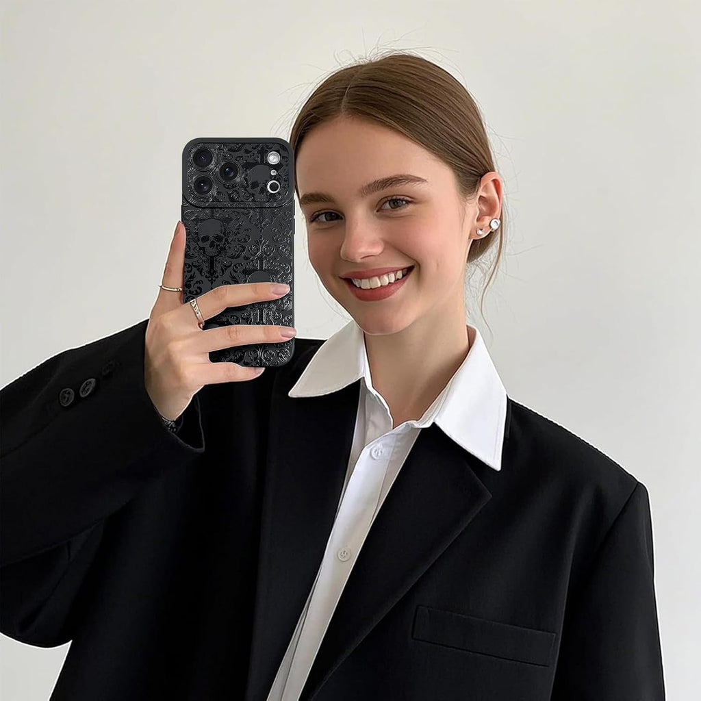 Goth Aesthetic Skull Cross Phone Case