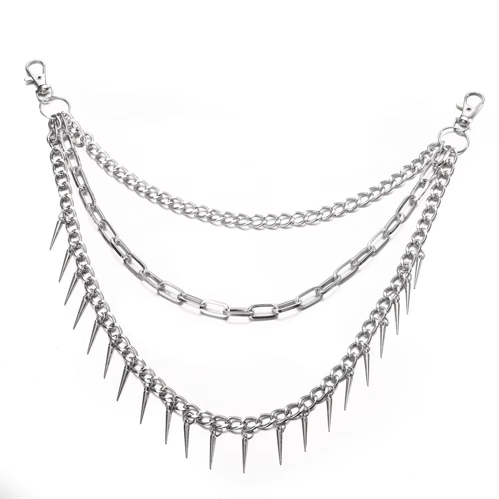 Punk Pants Chains Belt Chain for Man Women Jean Trousers Chains Goth Jewelry Gothic Emo Scene Accessories