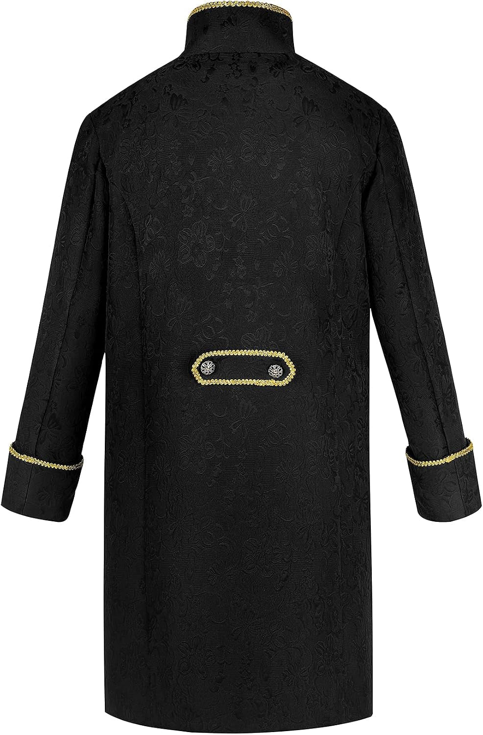 Mens Steampunk Vintage Tailcoat Goth Jacket Formal Retro Renaissance Victorian Frock Coat Uniform Medieval Halloween Costume