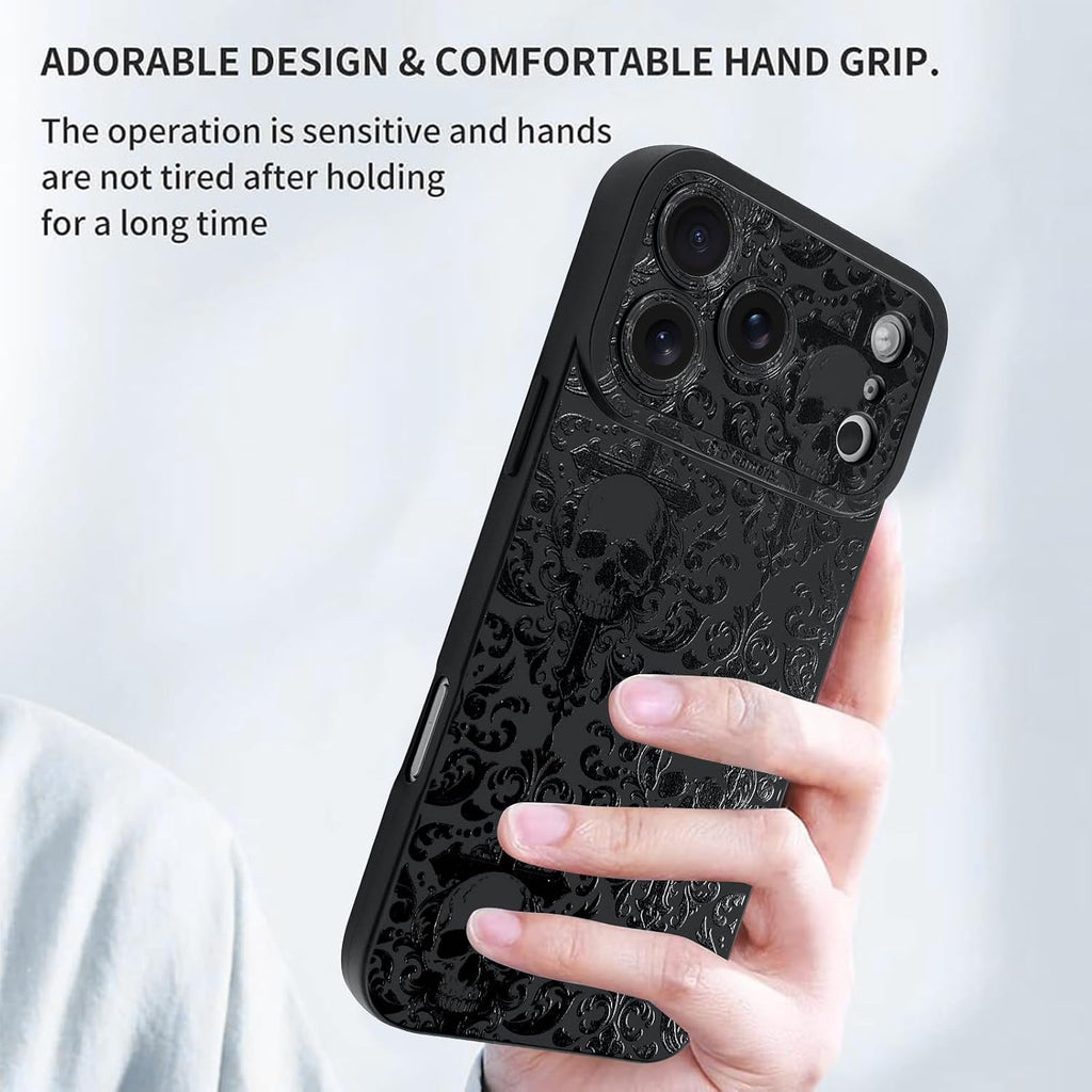 Goth Aesthetic Skull Cross Phone Case